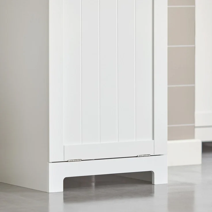 SoBuy BZR21-W Wäscheschrank, MDF, Lackiert, Weiß, 38 x 90 x 40 cm – Bild 7