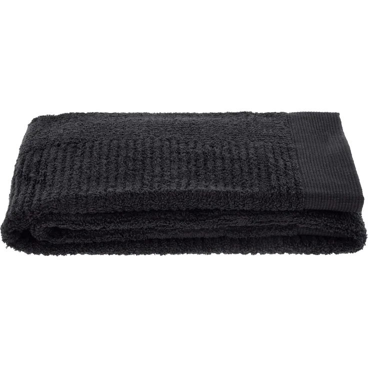Zone Denmark Classic Badetuch/Duschtuch, 100% Baumwolle, 140x70 cm, schwarz