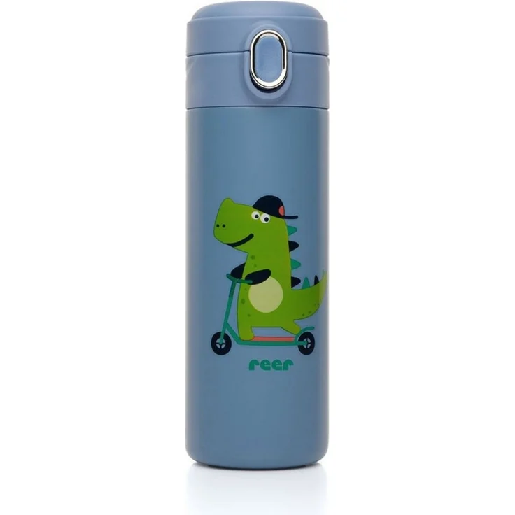 reer Kids Trinkhalmflasche -Trinkbecher für Babys und Kleinkinder - Auslaufsicher - mit verstecktem Strohhalm - Für den Übergang von der Babyflasche zum Becher - Perfektes Babyzubehör - Blau – Bild 1