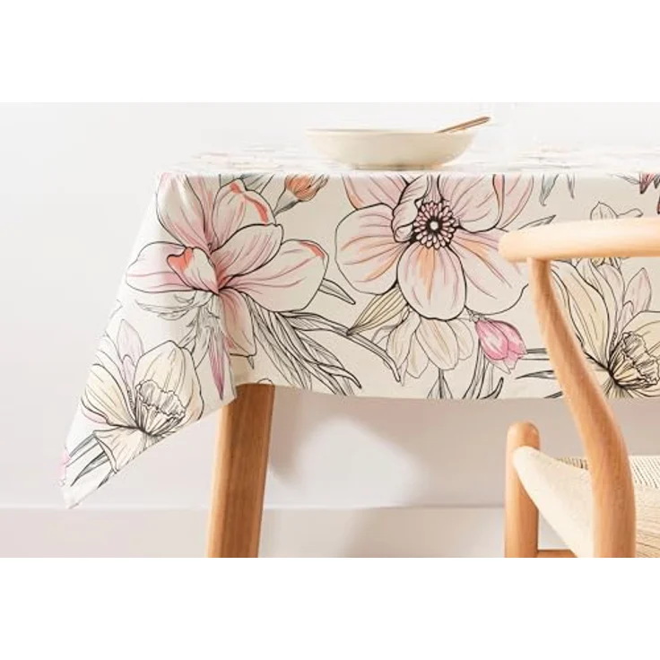 Belum Tischdecke mit Fleckenabweisend, Größe 250 x 155 cm, extraweich, Mehrfarbig, Stoff, 100% Bio-Baumwolle, Modell 0120-326 – Bild 2
