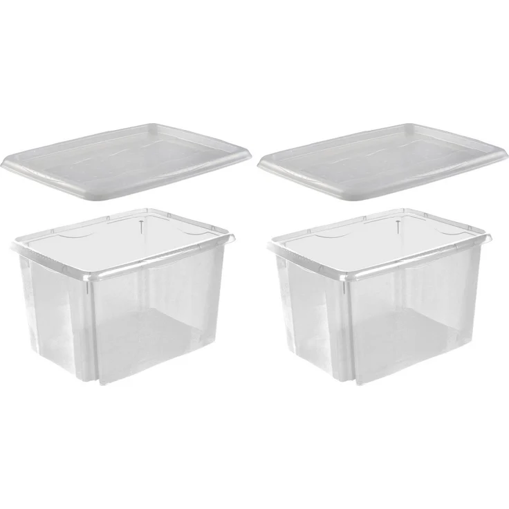 keeeper Stapelbox emil (Set, 2 St), 30 L, mit Deckel, hochwertiger Kunststoff – Bild 5