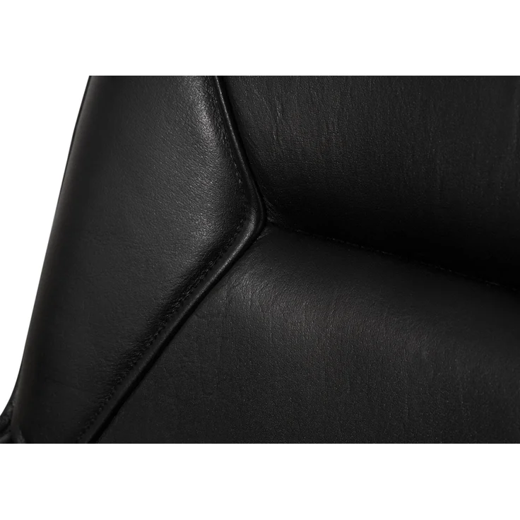 Barstuhl Echtleder 50x59x106 schwarz IRON LABEL #614 – Bild 6