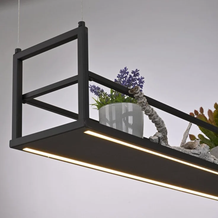 JUST LIGHT 15248-18 SONTURA Pendelleuchte schwarz mit Ablagefläche – Bild 6