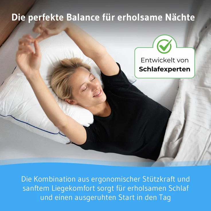 Kopfkissen inSPIRO mit Duo-Hohlfasertechnologie für optimale Stützkraft 70x90cm – Bild 6