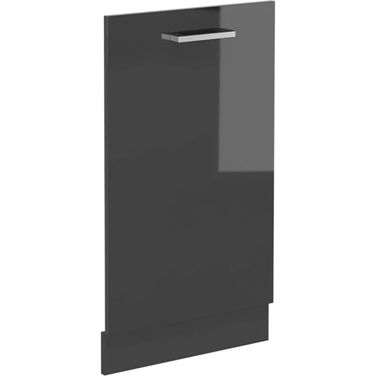 Vicco Geschirrspülblende R-Line, Anthrazit Hochglanz, 45 cm | Für 45 cm vollintegrierten Geschirrspüler · Ohne Arbeitsplatte · ✓ Passend zur Küchenfront · ✓ Frei kombinierbar