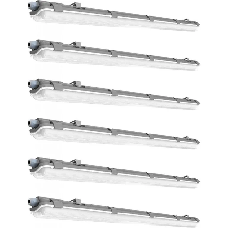 6x LED Wannenleuchten, 850 Lumen, Kaltweiß, L 66,6 cm VT-6029