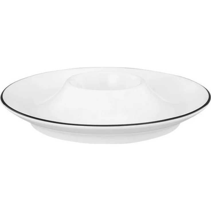 Seltmann Weiden Lido Black Line Eierbecher mit Ablage 12,5 cm