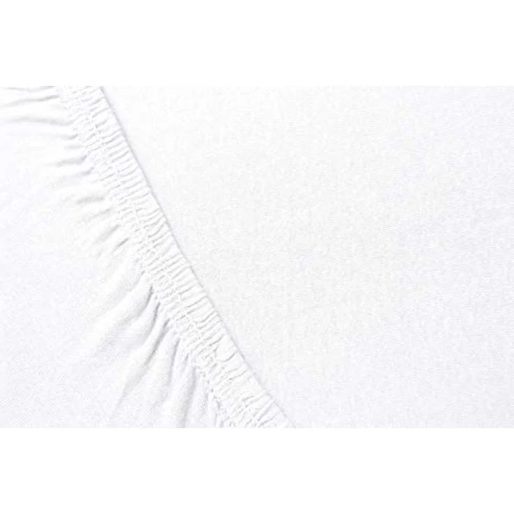 Hometex Premium Textiles Spannbettlaken für Topper bis 10cm Steghöhe, Jersey, Gummizug: Rundumgummizug, ideal für Boxspringbett Topper, 100% reine Baumwolle – Bild 4