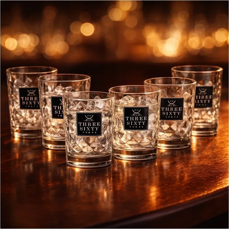 Three Sixty Tumbler Gläser Set – 6x Trinkgläser 0,2 l | Zeitloses Design für Bar & Alltag