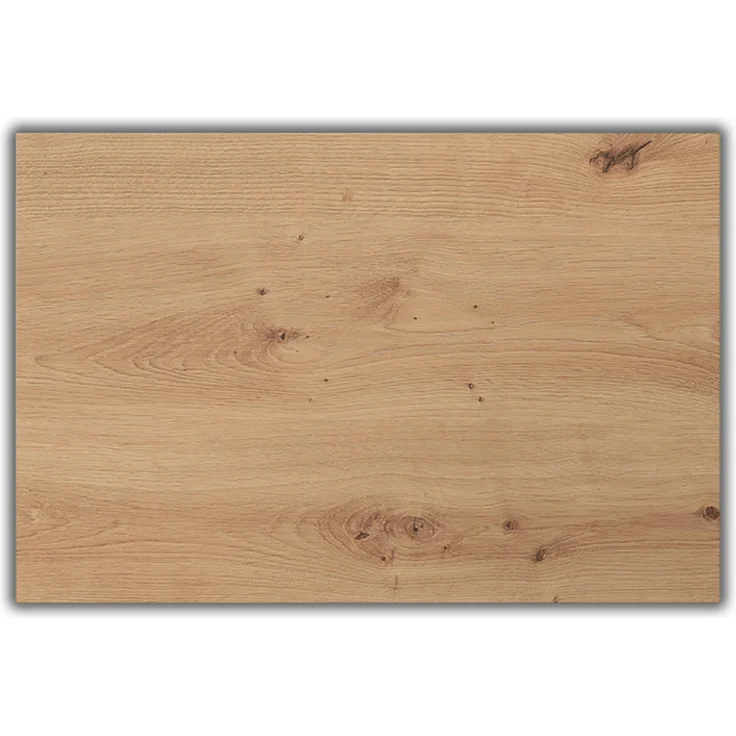 bümö Tischplatte 120x80 cm in Asteiche, Schreibtischplatte aus Holz, Holzplatte, Spanplatte kratzfest beschichtet, ABS-Kante, 120 kg Tragkraft für DIY Homeoffice Schreibtisch & mehr, PL-12-R – Bild 1