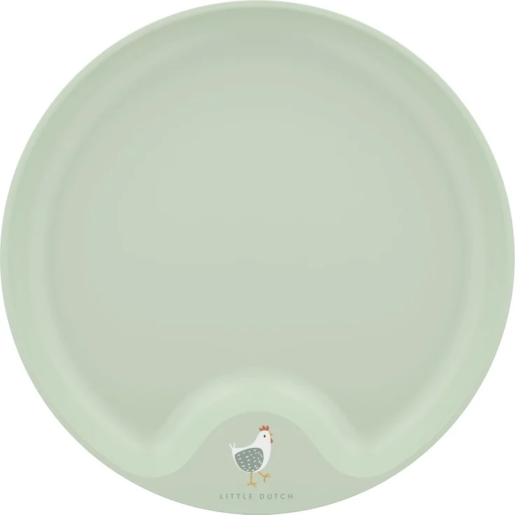 Little Dutch Little Farm Teller, Kunststoff grün, Ø 22 cm