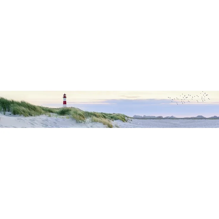Maximex Balkon-Sichtschutz NORDSEEKÜSTE, Glasfaserverstärkte Balkonsichtschutzfolie, UV- und witterungsbeständig, Zuschneidbar, 5 m x 85 cm