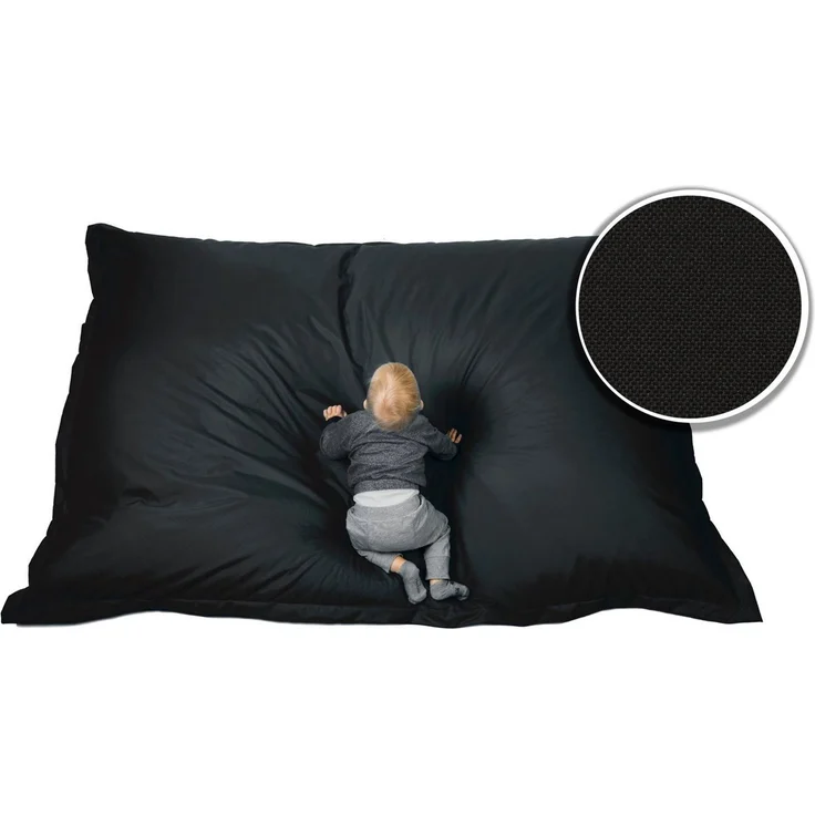 sunnypillow Sitzsack, Outdoor & Indoor, Polyester Schwarz, 100 x 150 cm – Bild 3