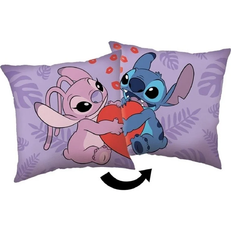 Lilo & Stitch Dekokissen mit Füllung (1 stk.) – doppelseitiger Druck, 40x40 cm – Bild 2
