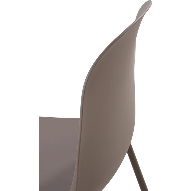 CLP 2er Set Stühle Hardin, stapelbare gartenstühle, wetterfest und UV-beständig,taupe – Bild 6