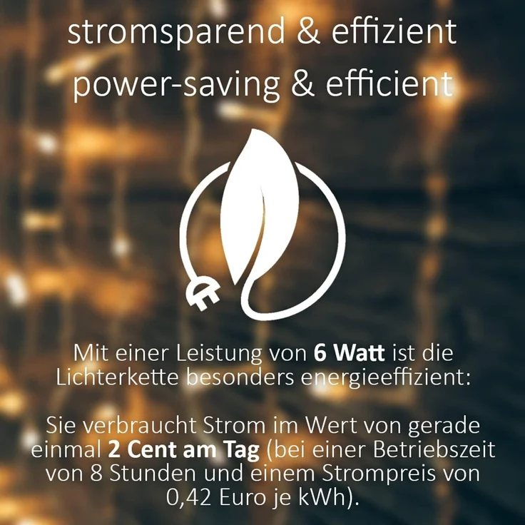 Idena LED Lichter-Kette Eiszapfen mit 400 LED in Warmweiß, mit 8 Stunden Timer Funktion und Transformator, ca. 10,27 m lang, Dekoration von Garten, Balkon, Terrasse und zu Weihnachten – Bild 7