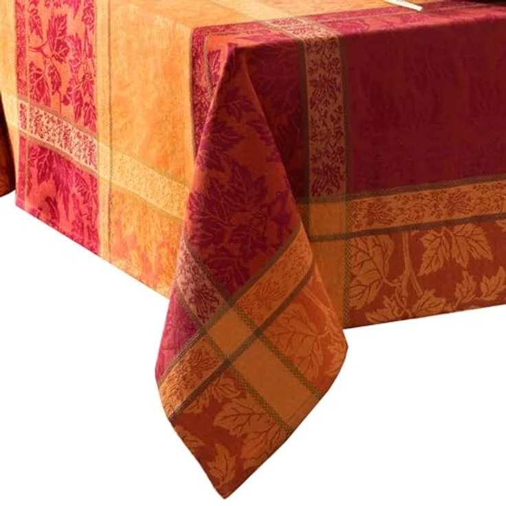 Elrene Home Fashions Jacquard-Tischdecke aus gewebter Baumwolle, rechteckig, 152,4x213,4 cm – Bild 2