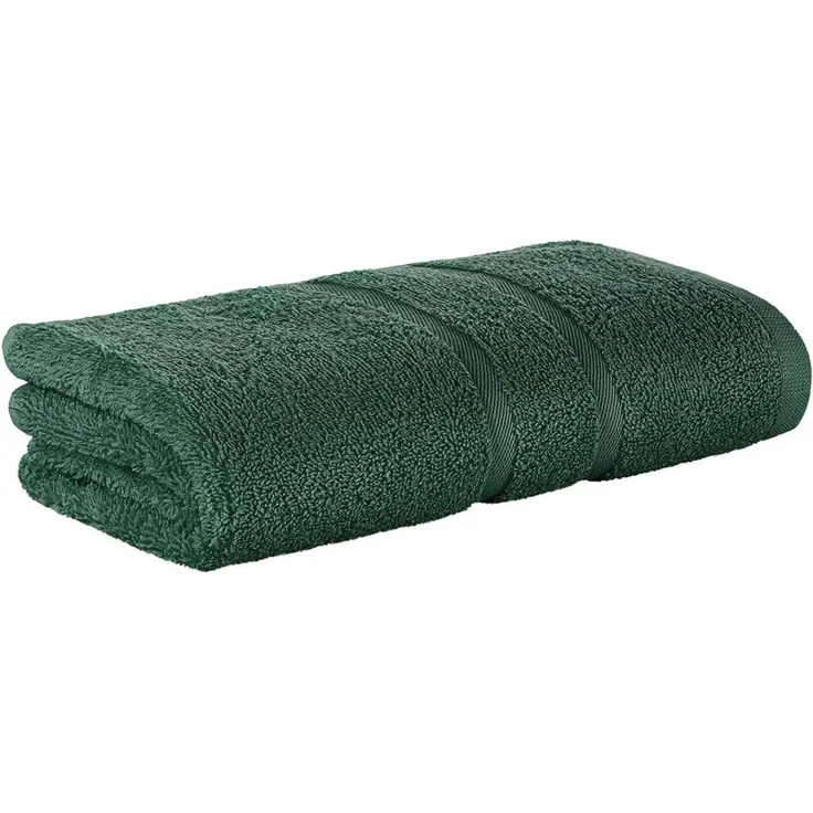 StickandShine Handtuch Handtücher Badetücher Saunatücher Duschtücher Gäste Dunkelgrün Frottee – Bild 1