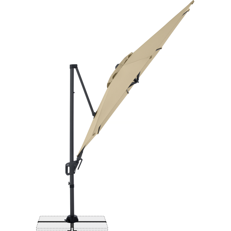 Doppler Sonnenschirm / Ampelschirm "LIFE 310 Side", sand, Ø 310 cm – Bild 5