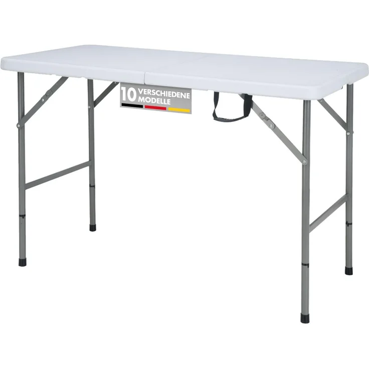 Floordirekt - Klapptisch 3-teilig, Tapeziertisch klappbar, Multifunktionstisch Camping Tisch, ideal für Outdoor & Zuhause (Fukui)