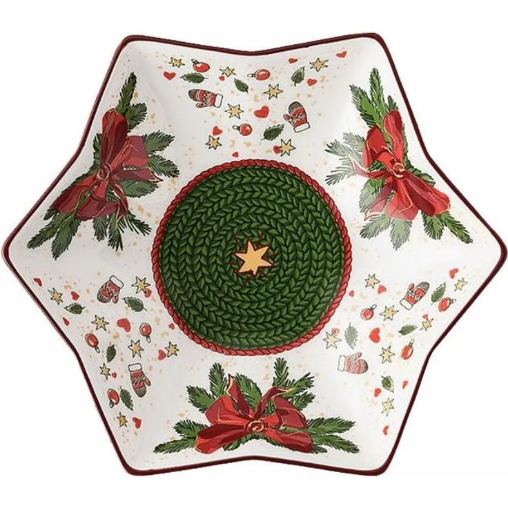 Hutschenreuther Nora Sternschale, Schüssel, Bone China, Weihnachtszeit, 15 cm, 02048-726042-25383