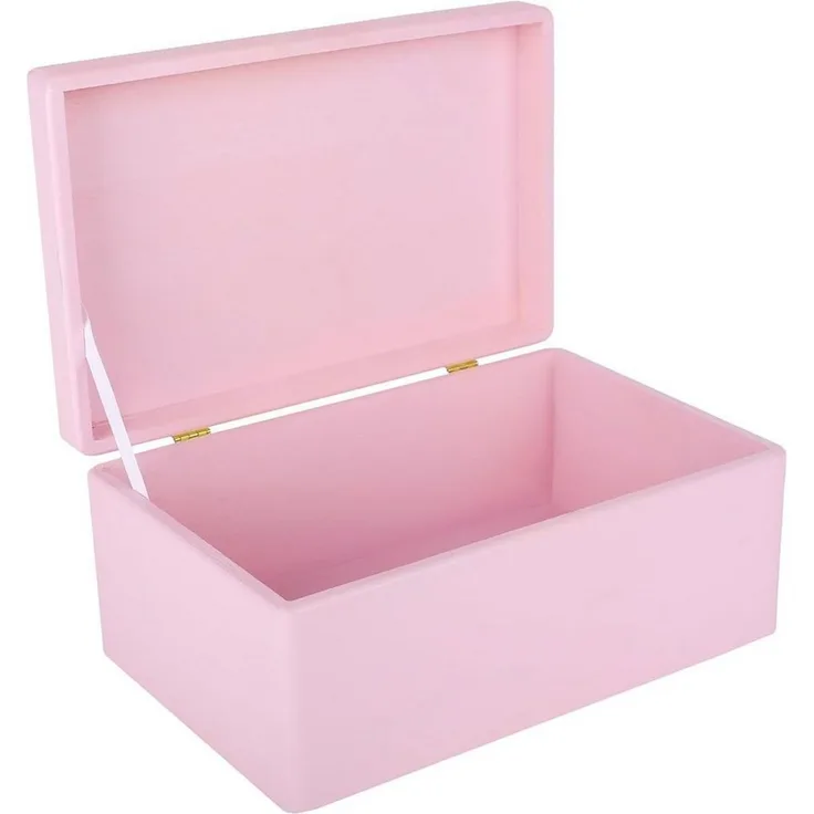 Creative Deco Aufbewahrungsbox mit Deckel Groß Erinnerungsbox Baby Holzbox 30 x 20 x 14 cm