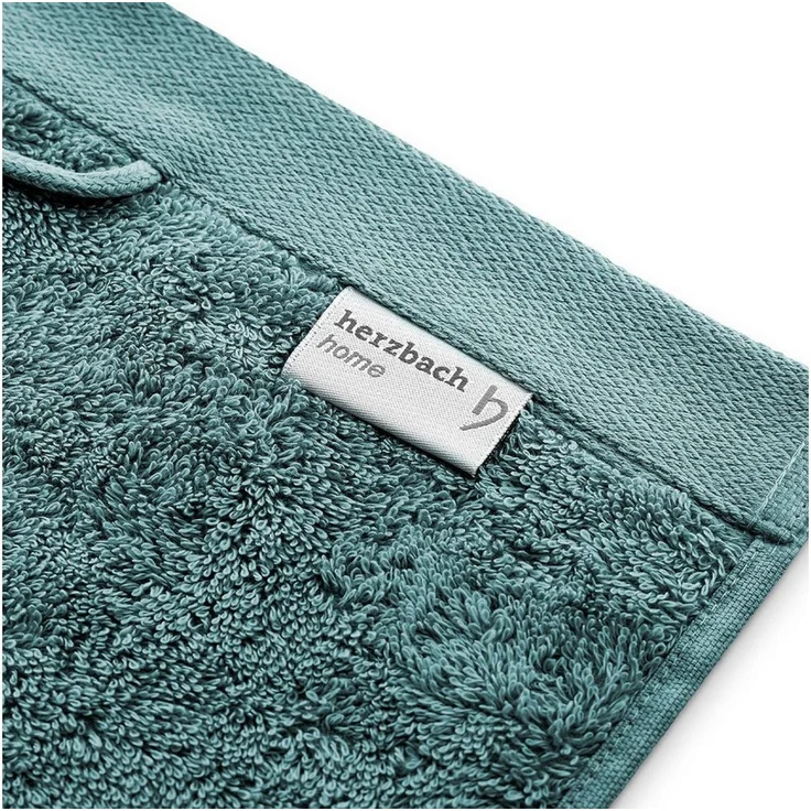 herzbach home Duschtücher Pura 70x140 cm, (2-St), 550g/m², Premium-Qualität, 100% Baumwolle, einfarbig – Bild 3