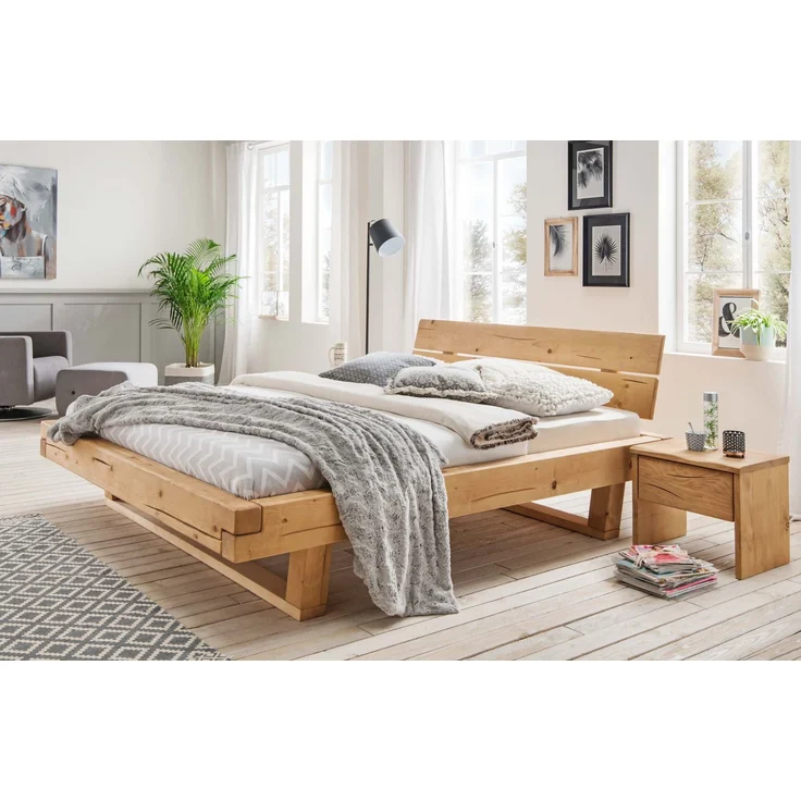 MSZ Design Nachttisch UNIKA aus Fichte mit geölter Oberfläche Natur 50x36x42 cm – Bild 3