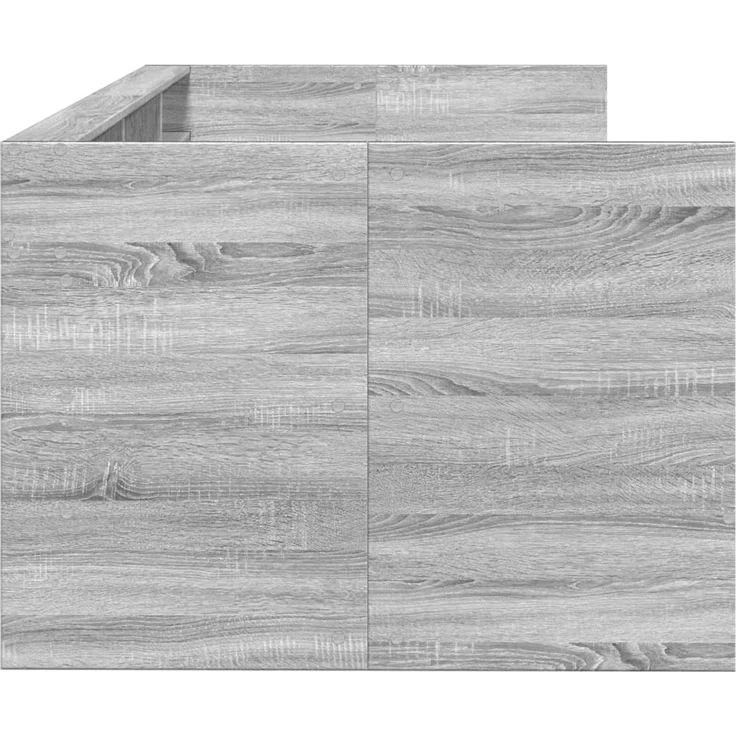 vidaXL Tagesbett mit Schubladen ohne Matratze Grau Sonoma 90x200 cm 3280851 – Bild 5