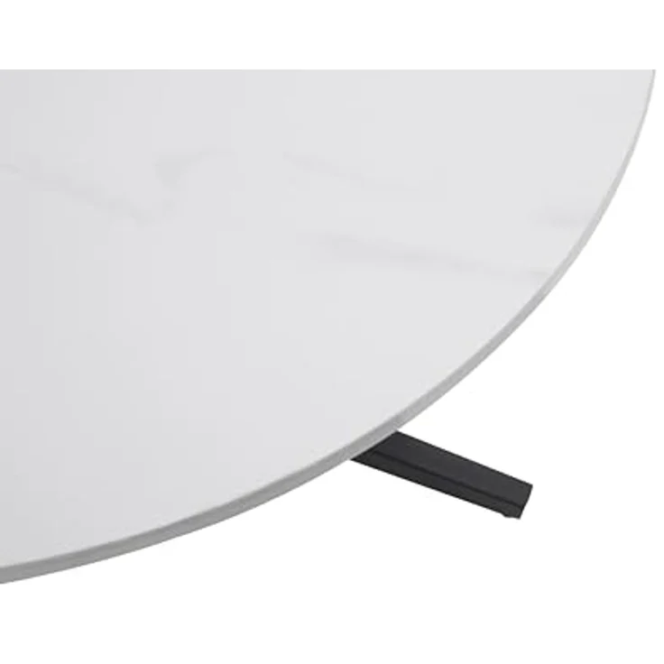 byLIVING Couchtisch Cup/Tischplatte in weiß, Gestell in schwarz/Wohnzimmertisch, Sofatisch, Beistelltisch/Maße: B 70, H 36,5, T 70 cm – Bild 4