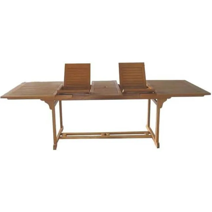 Sedex Gartentisch Liberia aus Eukalyptusholz 180–260 x 110 cm ausziehbar – Natur