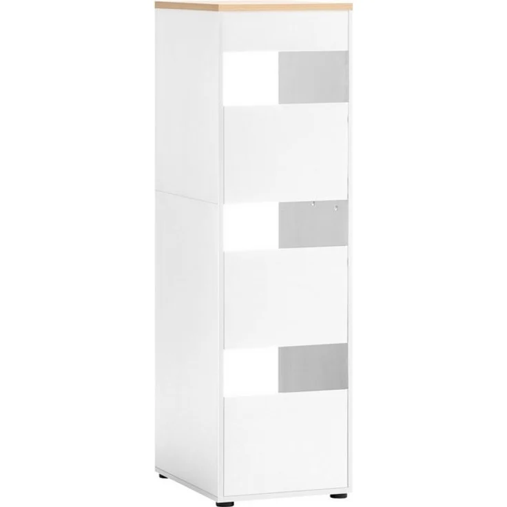 Schildmeyer Mehrzweckschrank Wäscheschrank Solea 702005, weiß matt, 45,1 x 60 x 154,7 cm – Bild 2