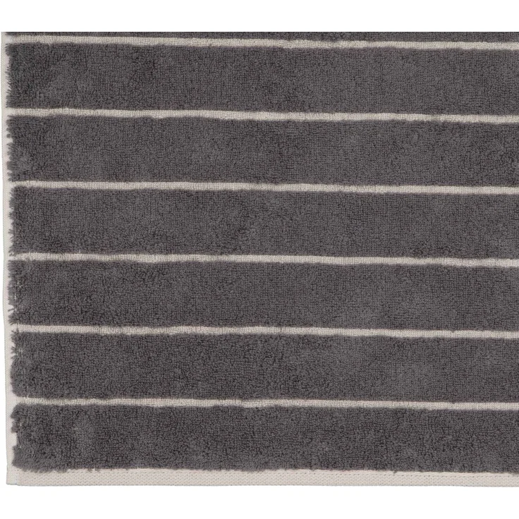 CAWÖ Gästetuch - C Balance, 30x50 cm, Walkfrottier, Baumwolle, Streifen Anthrazit – Bild 4