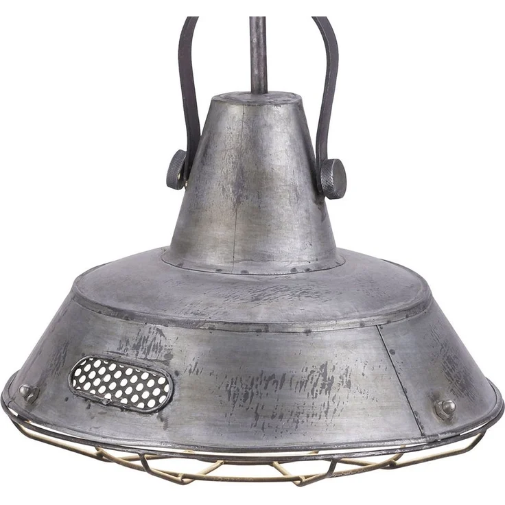 Hängeleuchte, Laternen-Design, silber, D 38 cm – Bild 5