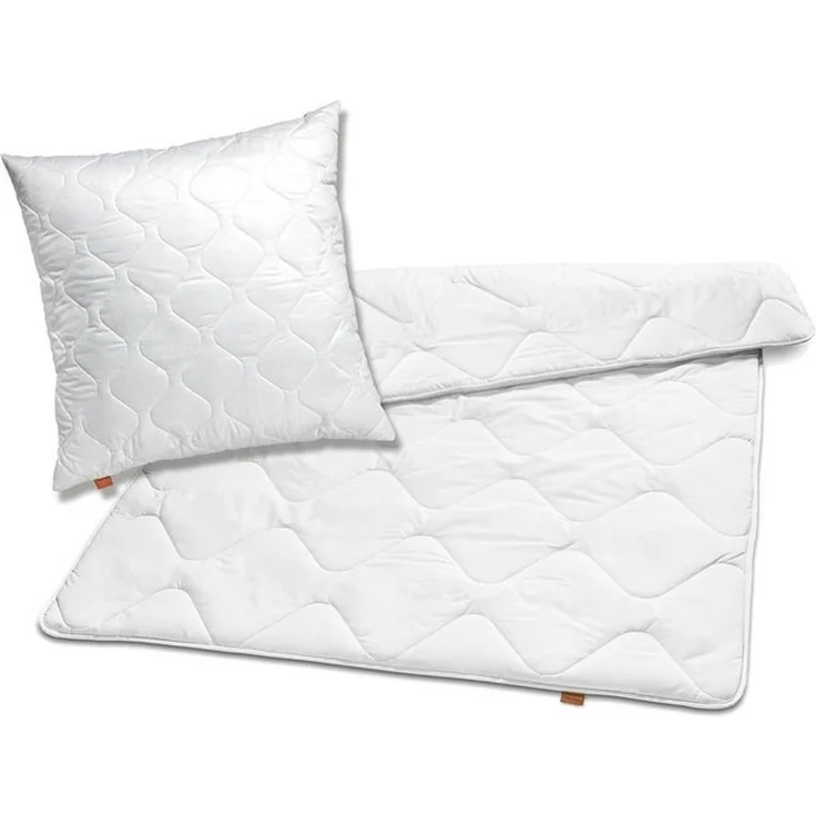 sleepling Bettdecke + Kopfkissen Bettwaren Set, 135x200 cm, 155x220 cm und weitere Größen, Füllung: 100% Polyester, Bezug: 100% Polyester, für Sommer und Winter, Ökotex 100 – Bild 4