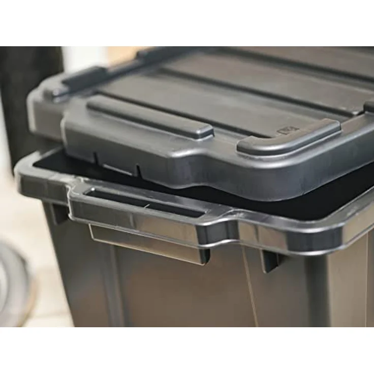 Iris Ohyama Heavy Duty Organisation Boxes, 50L, 3er-Set, Rot, Groß, Robust, Stapelbar, Aufbewahrungsbox, Für Garage, Regale, Umzug, Plastik, Utility, Werkzeugkiste, DDSKT-450 – Bild 8