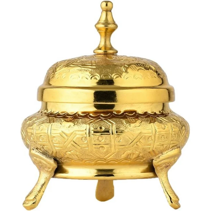 Marrakesch Orient & Mediterran Interior Zuckerdose Orientalische Deko Zuckerdose Tischdeko Dose Bonboniere Nabih Gold, Aluminium, Metall, (1-tlg), Handarbeit – Bild 4
