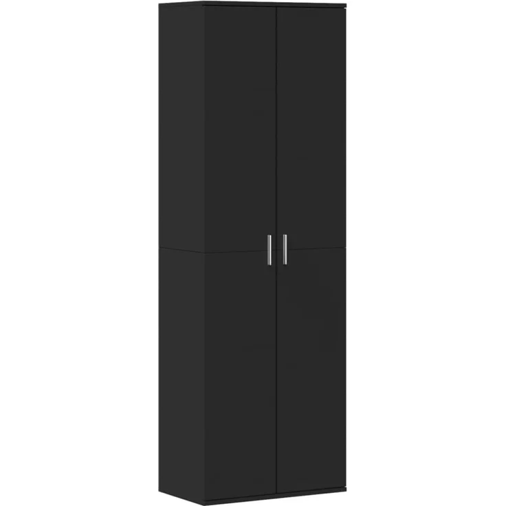 vidaXL Highboard Schwarz 60x35x180 cm Holzwerkstoff 3276666 – Bild 2