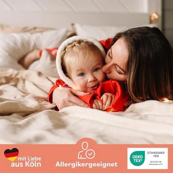 Blumtal Spannbettlaken Cashmere Touch 180x200 cm Plüsch - Oeko-TEX zert. Spannbettlaken Winter - Spannbettlaken 180x200 Winter aus Mikrofaser - Cashmere Bettwäsche - Bettbezug 180x200 Petrol – Bild 6