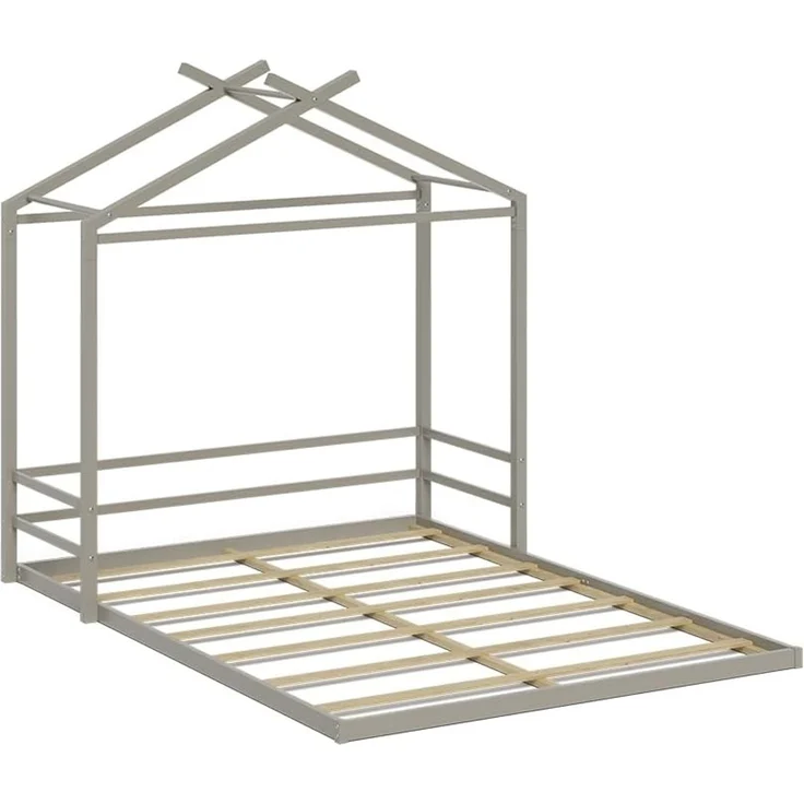 Bodenbett Roofy Greige 140x200 Vitalispa – Bild 1