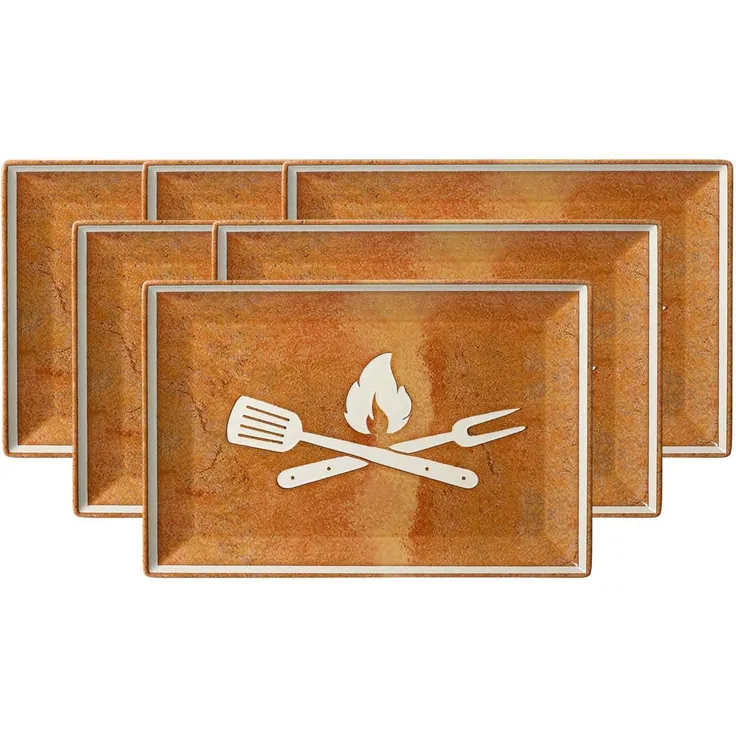 Ritzenhoff & Breker Rusty Platte 30 x 20 cm 6er Set