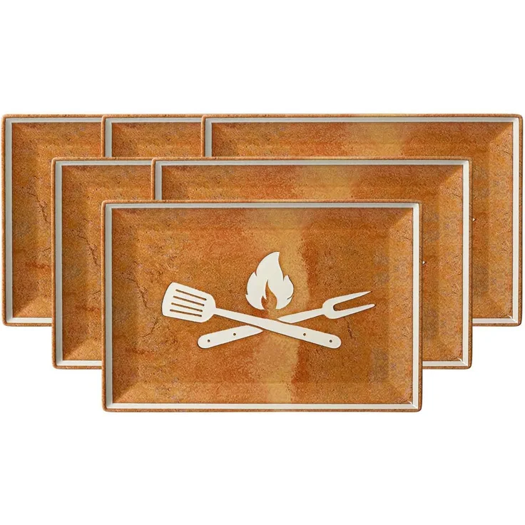 Ritzenhoff & Breker Rusty Platte 30 x 20 cm 6er Set – Bild 1