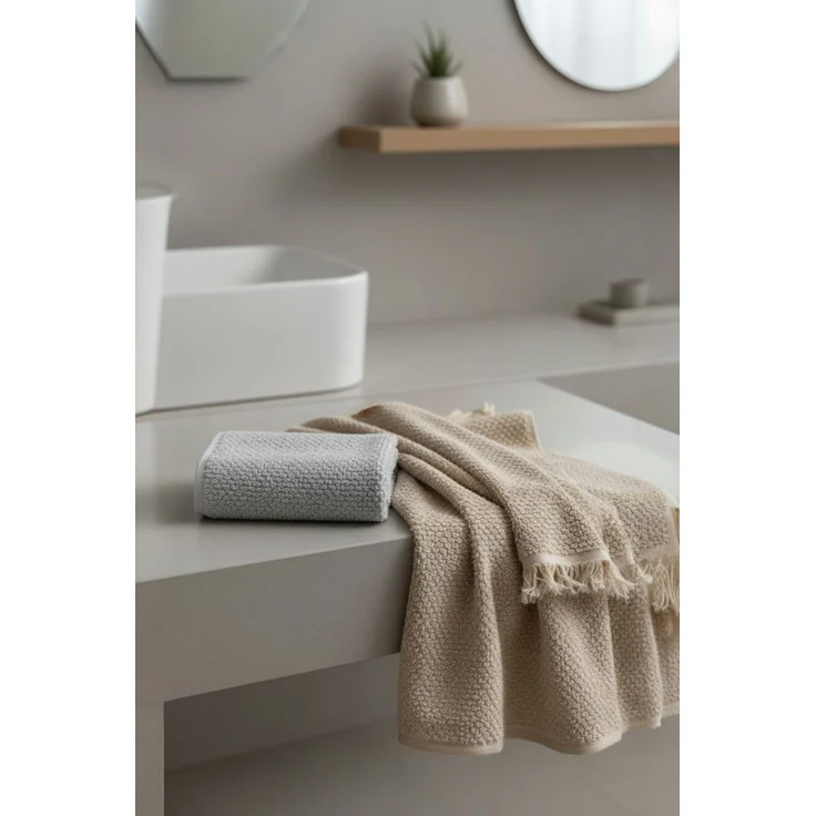 Mijolnir 'Jelena - Grey' Handtuchset (6-teilig), Grau, 50 x 90 cm – Bild 2