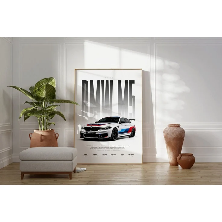 JUSTGOODMOOD Poster Motorsport Limousine Geschenkidee Performance Auto Wandbild Deko Print, (1 St) – Bild 2