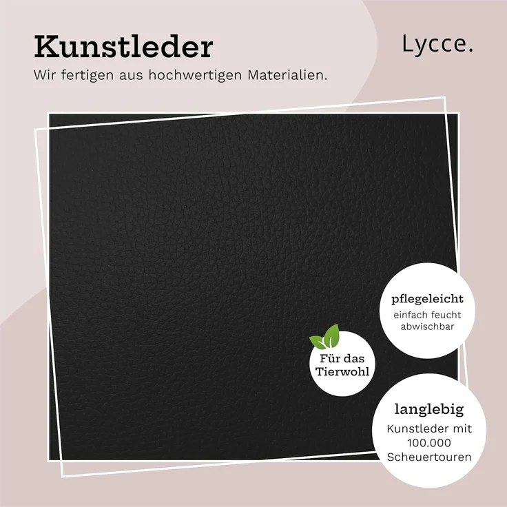 Lycce Bankauflage Klemmkissen Sitzkissen mit 2 Leisten, 37cm Klemmtiefe, Kunstleder, (1 St), hochwertiger Bezug in vielen Farben – Bild 4