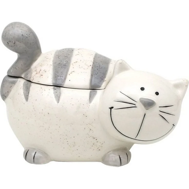 Dekohelden24 Zuckerdose Keramik Dose mit Deckel, als Katze, Keramik, (1-tlg) – Bild 4