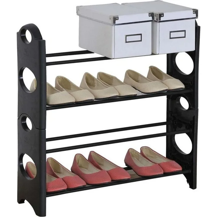 HTI-Line Schuhregal Schuhregal Lena 4, Stück 1-tlg, Schuhablage 4 Ebenen