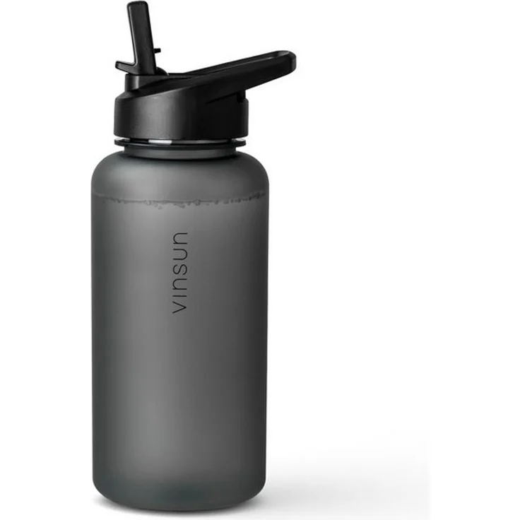 Vinsun Trinkflasche Sportflasche mit Strohhalm 1L - Wasserflasche Tritan auslaufsicher, BPA frei, Bruchsicher, geruchs- & geschmacksneutral, geringes Gewicht – Bild 4