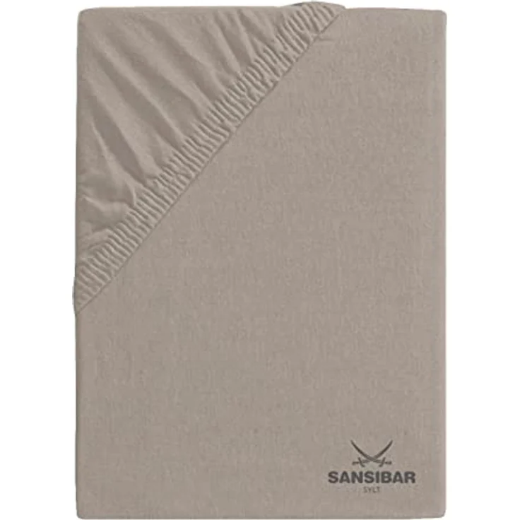 Topperbezug SANSIBAR Jersey BL 140x200 cm braun – Bild 3