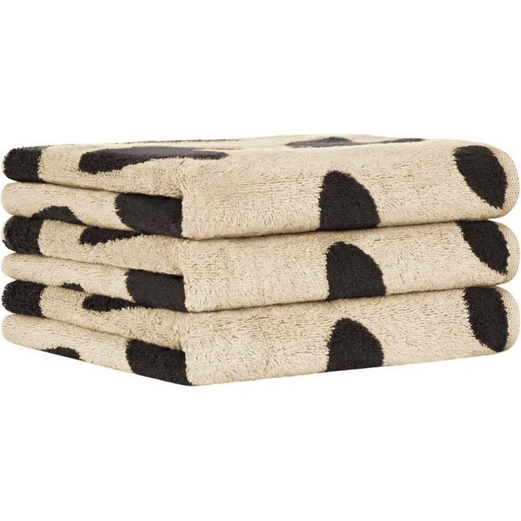 Cawö Handtuch Cawö Herzen Handtücher Heart Beats basalt, 100% Baumwolle – Bild 1